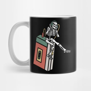 Music and Skull, Music and Skeleton, Musician Mug